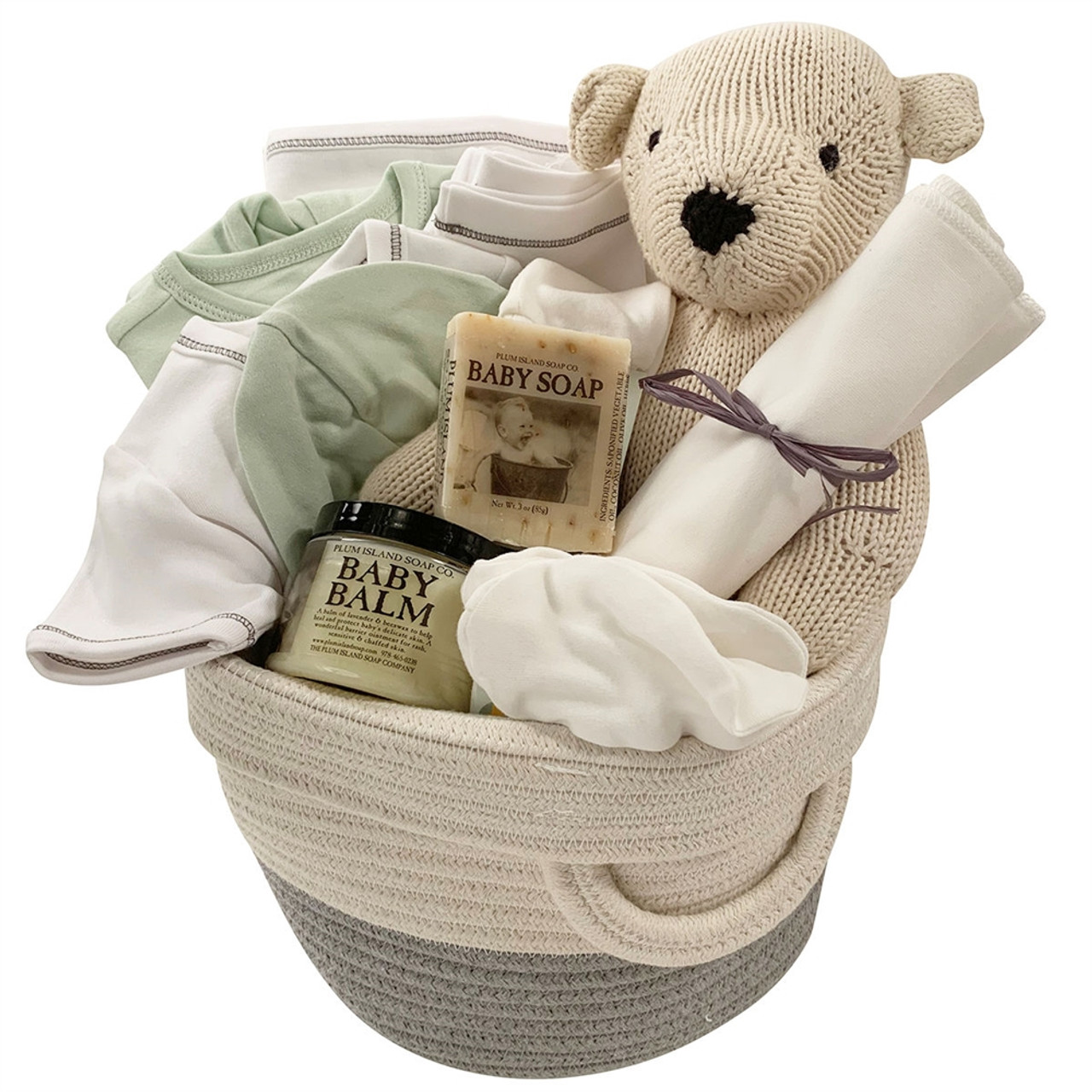 Baby Blocks Neutral Gender Gift Basket | Stork Baby Gifts –  StorkBabyGiftBaskets.com