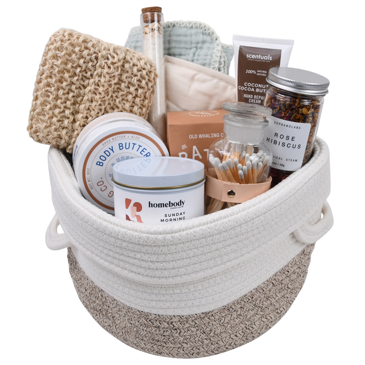 Jasmyn & Greene New Mom Gift Basket with Luxurious Spa Gifts