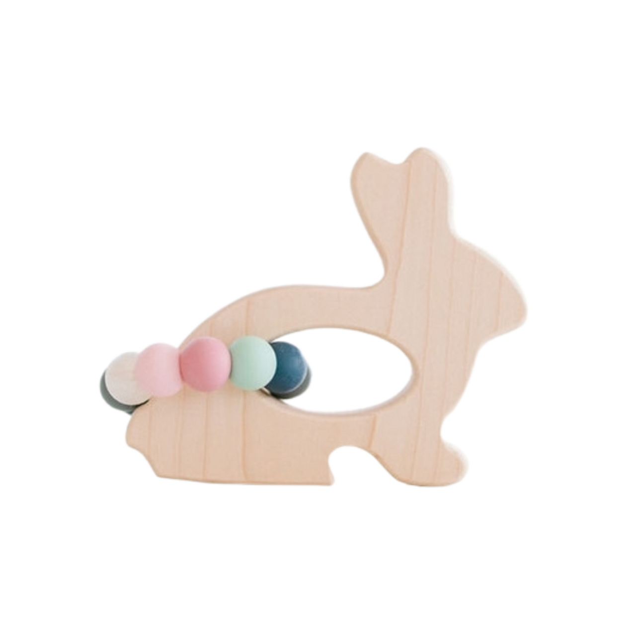 Bunny Toy with Silicone Chew Beads