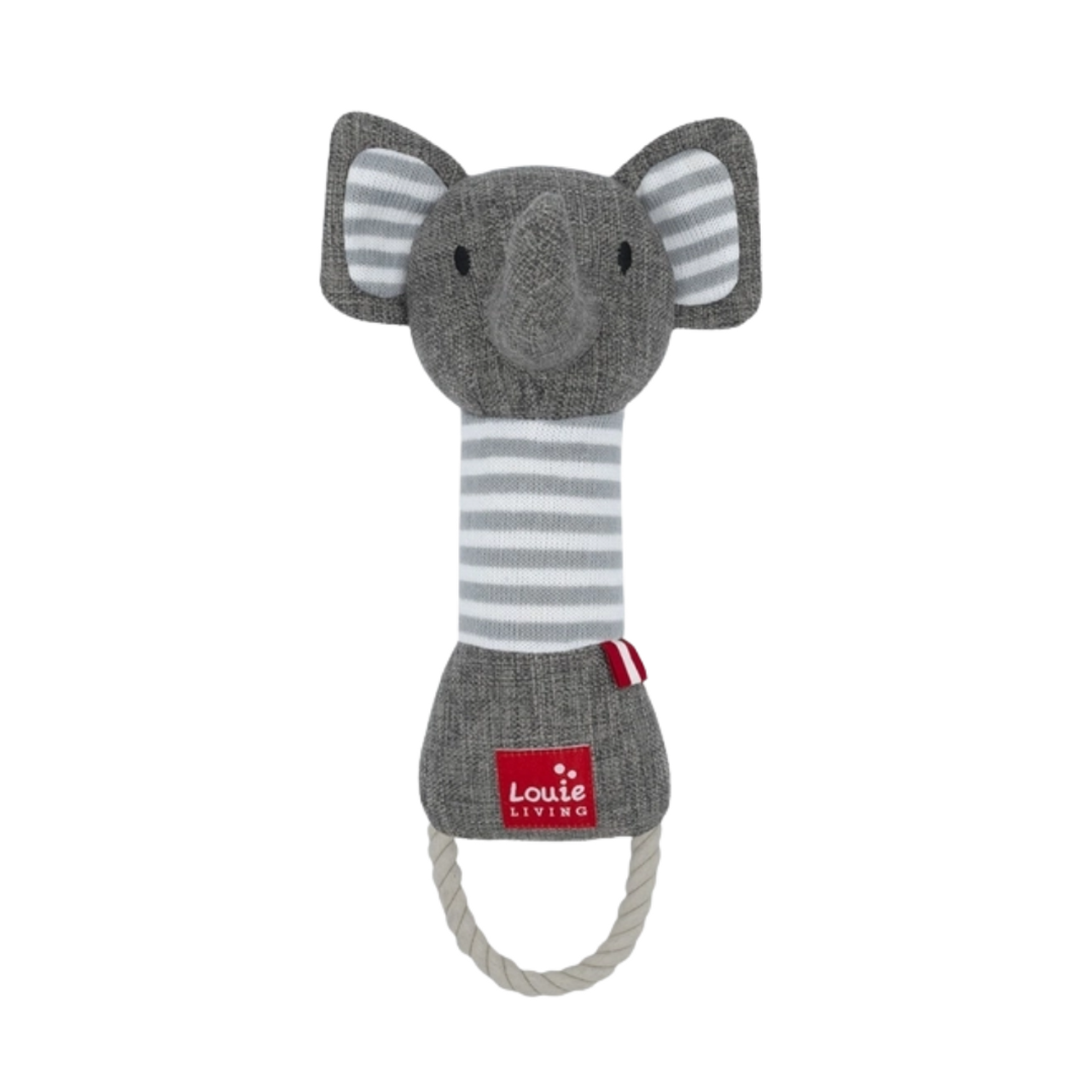 Personalized Dog Toy with Rope and Squeaker