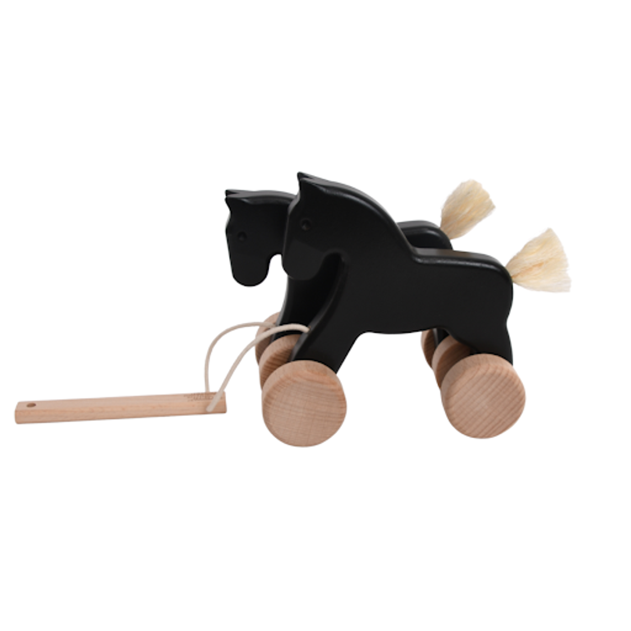 Galloping Horses Pull Toy - Black