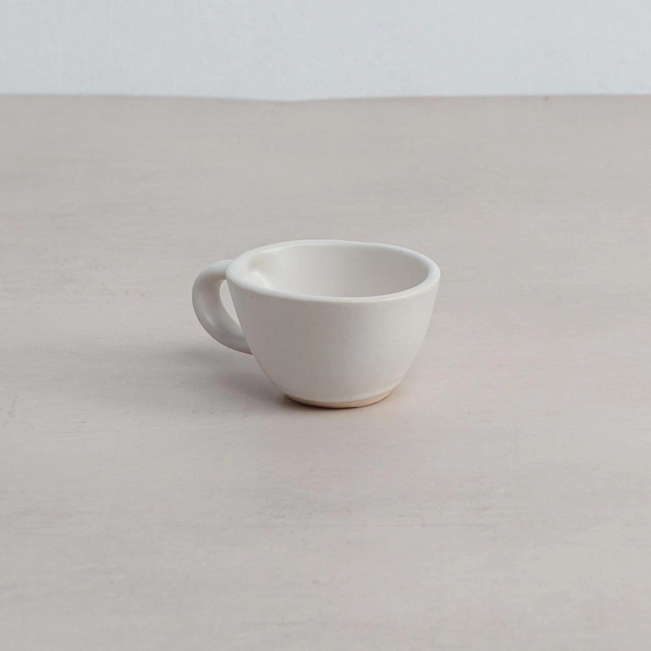 Espresso Cup Pottery handmade White Stoneware