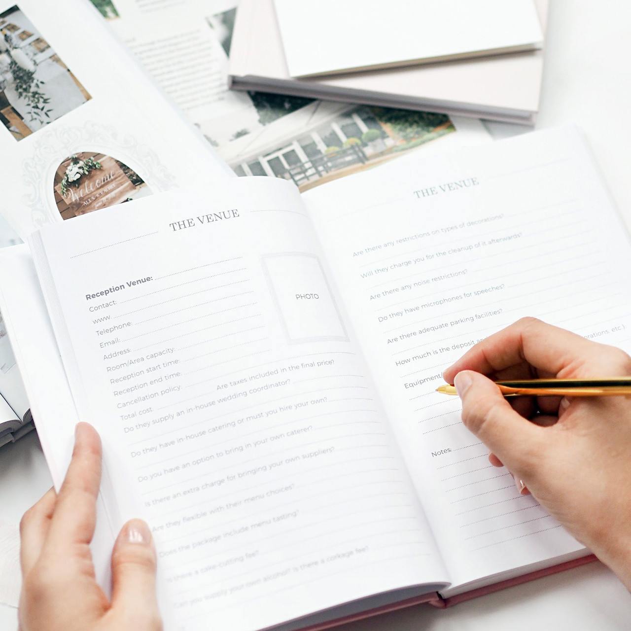 Personalised Wedding Planner Book | Little White Book | Pre Order – Forget Me Not Journals