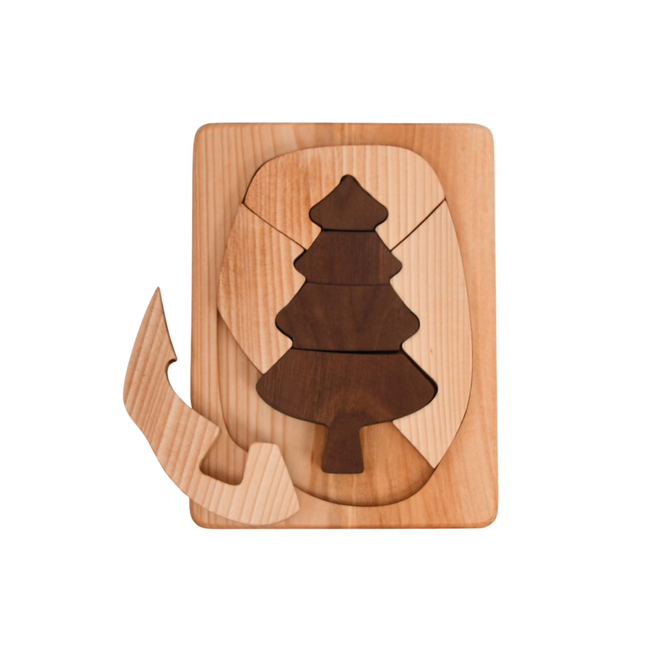 Eco-Friendly Toddler Toys, Wooden Tray Puzzle