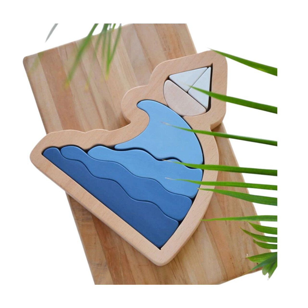 Waves and Boat Stacker Puzzle