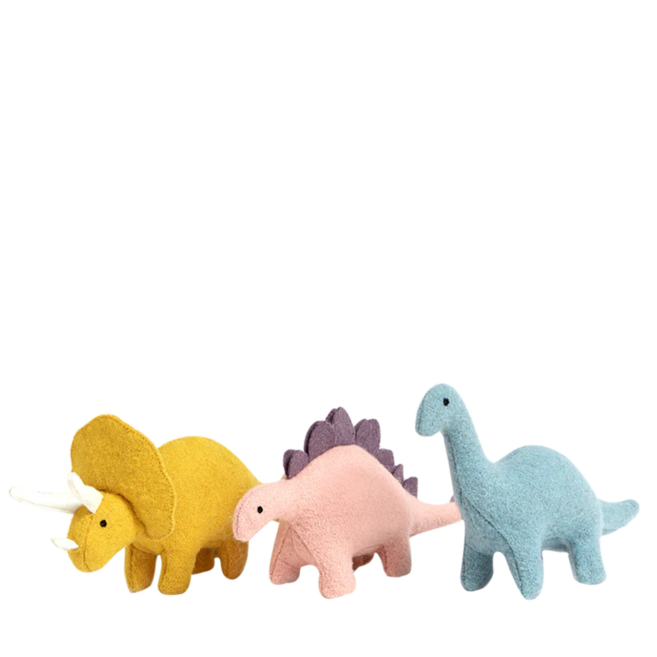 Organic Toys for Babies and Kids | Holdie Folk Set | Wool Dinosaurs