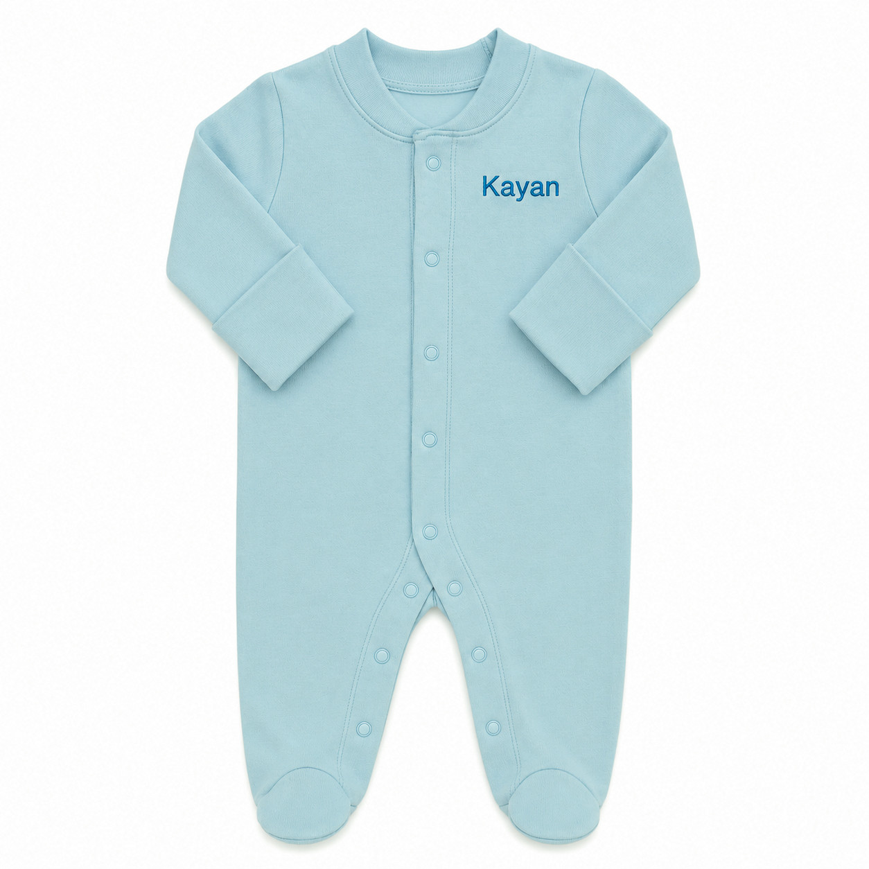 Personalized Baby Clothes Organic - Sky Blue