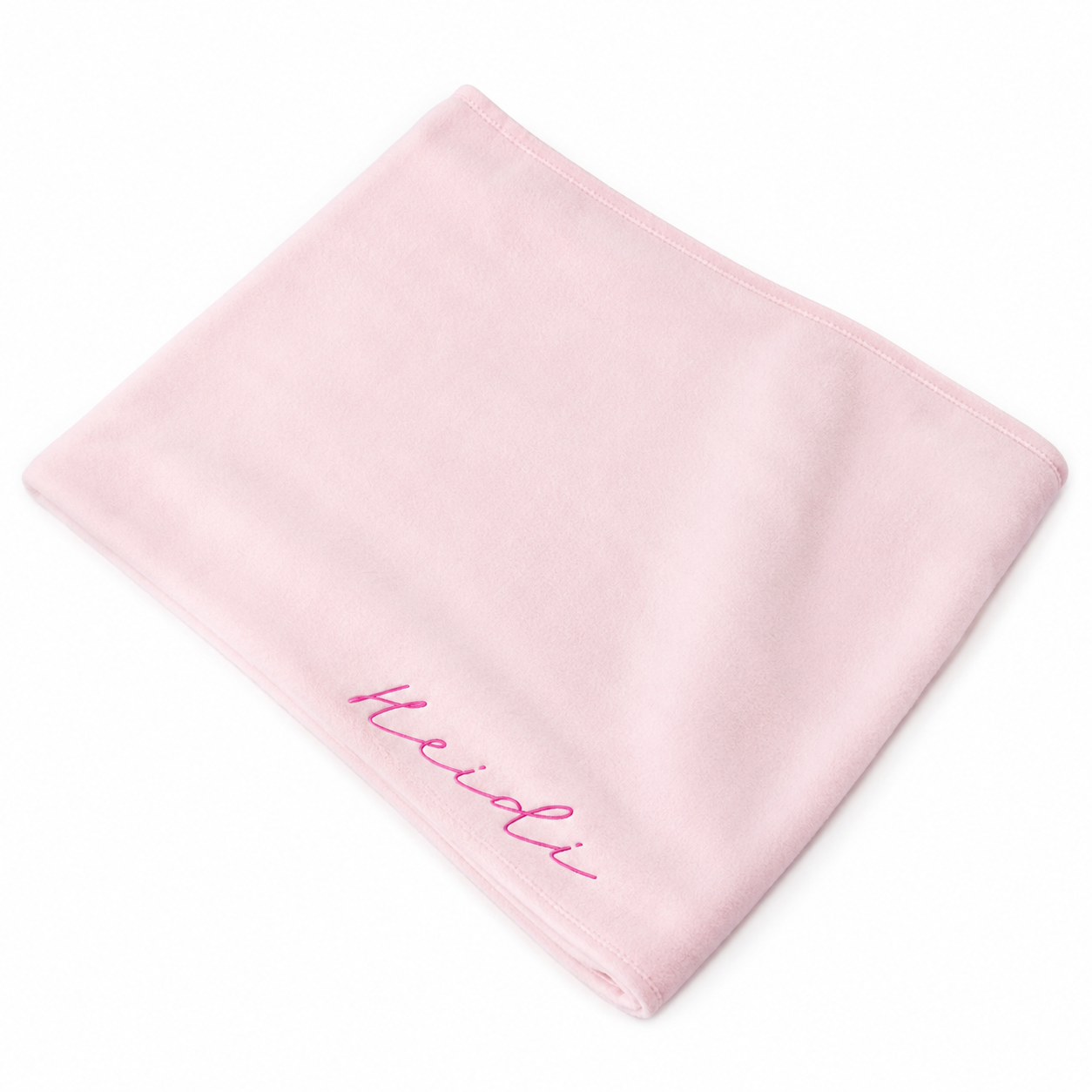 Organic Baby Blanket - Embroidered, Bloom