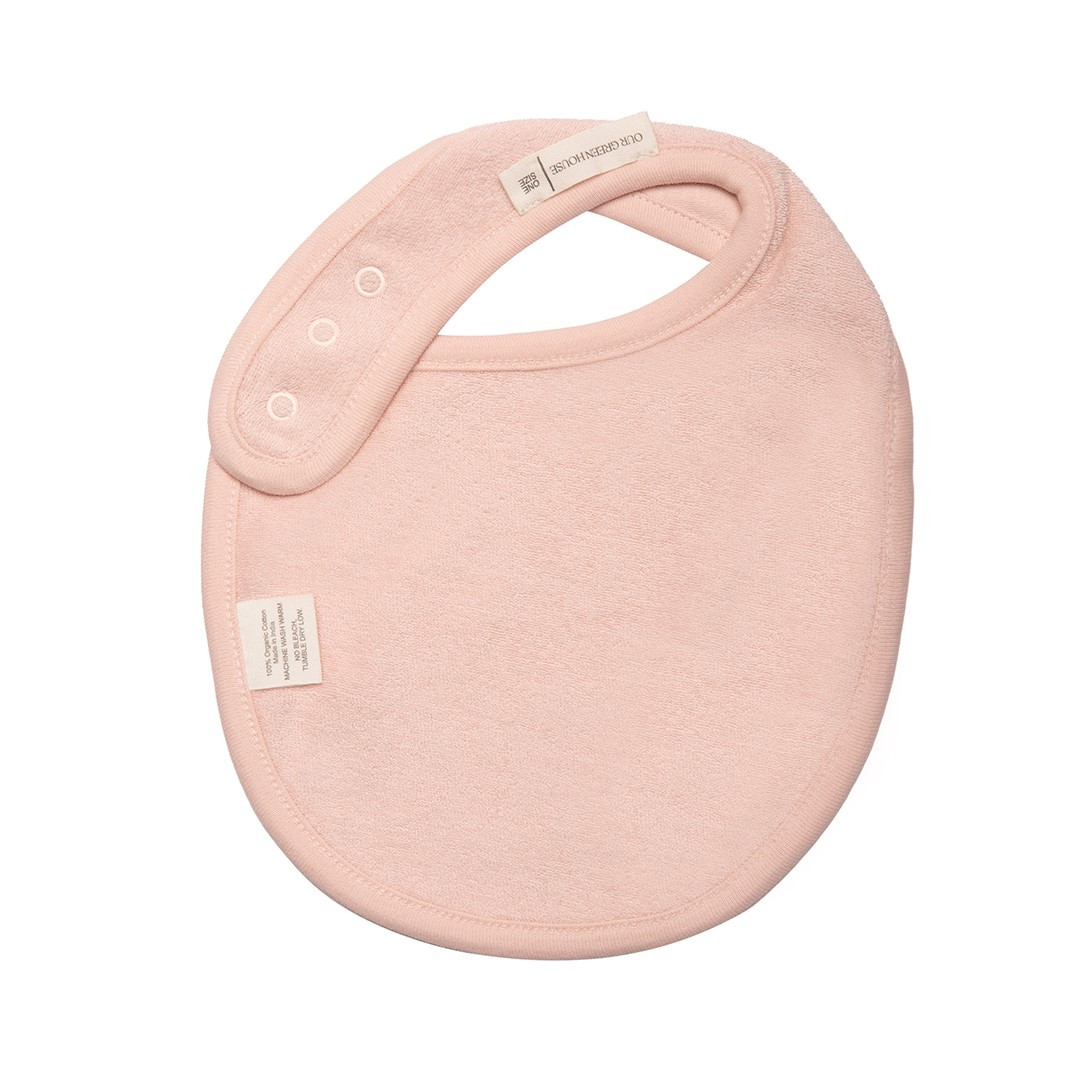 Pink - Handmade Cotton Baby Bib 18