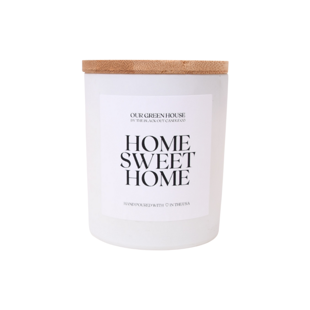 Hand Poured Candle - Home Sweet Home, Rose & Sandalwood