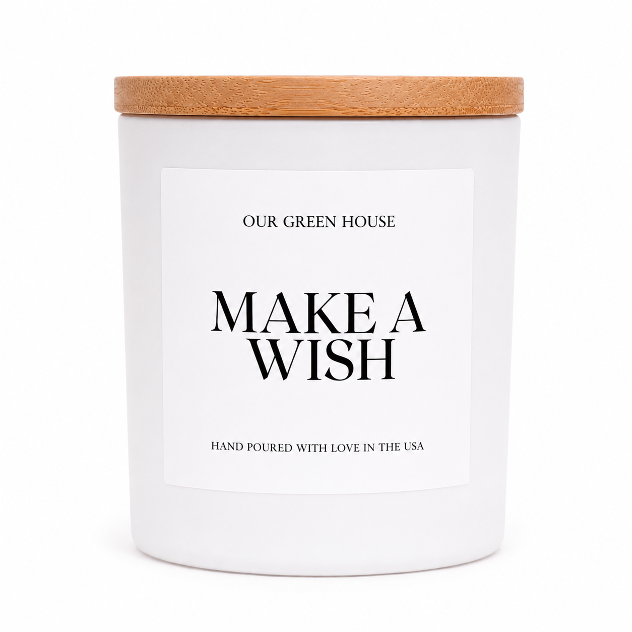 Hand Poured Candle - Make a Wish, Sandalwood & Rose