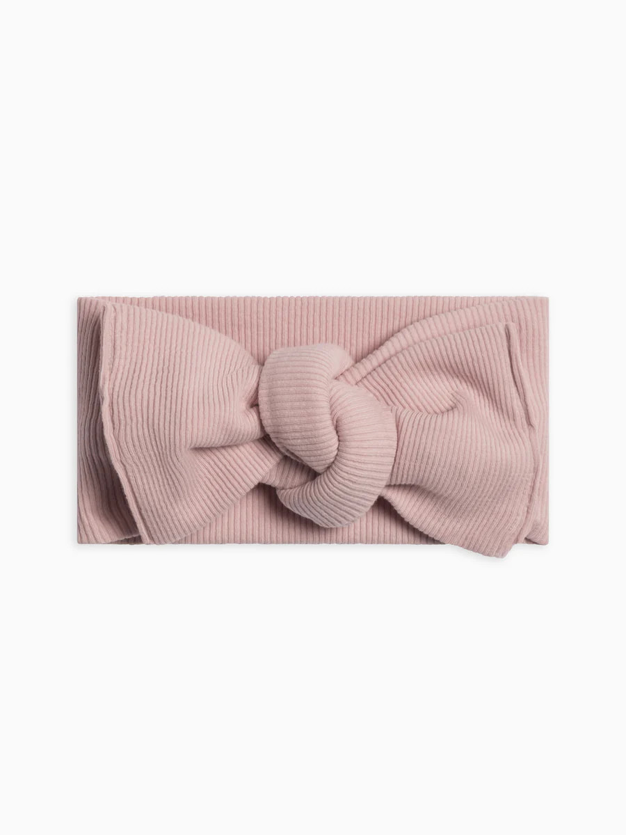 Organic Cotton Bow Wrap - Blush, 0-3m