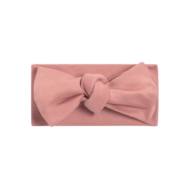 Organic Cotton Bow Wrap - Rose, 0-3m