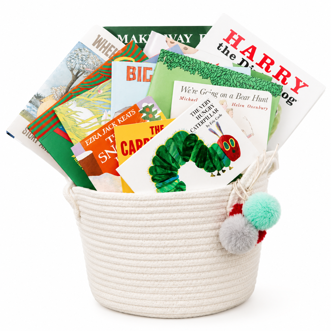 Baby Books Gift Basket - Bookworm-To-Be