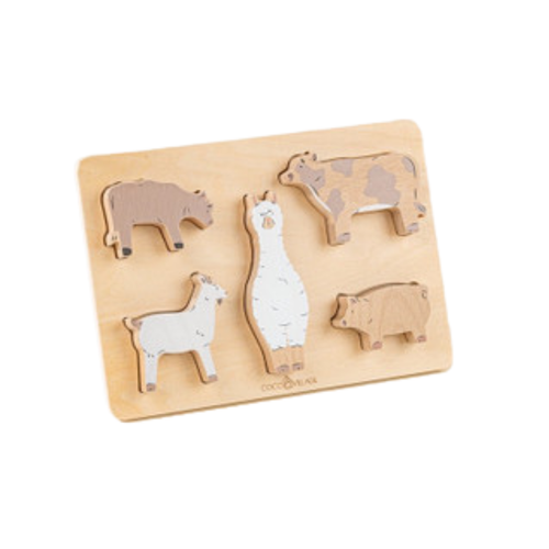 wooden farm puzzle