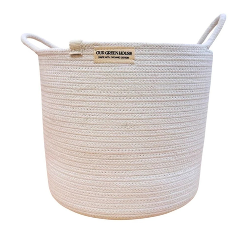 New! Organic Cotton Rope Basket