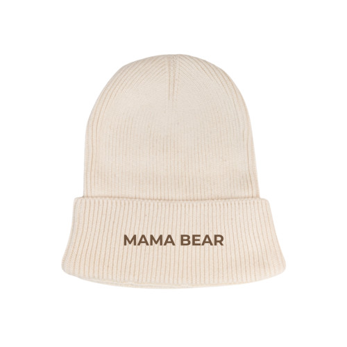 Personalized Adult's Organic Cotton Beanie - Cream Personalized Adult's Organic Cotton Beanie - Cream