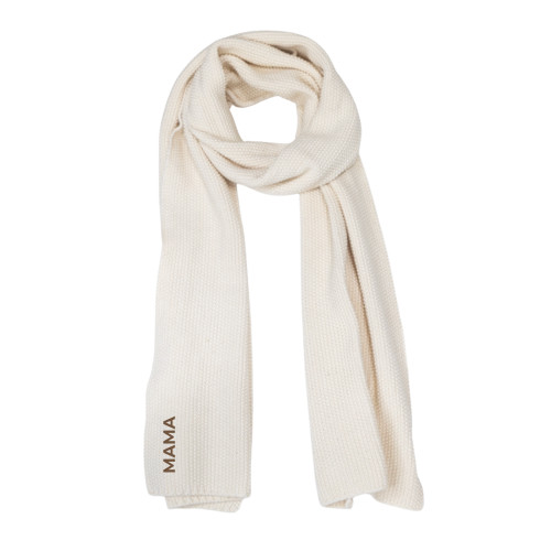 Personalized Organic Cotton Scarf - White