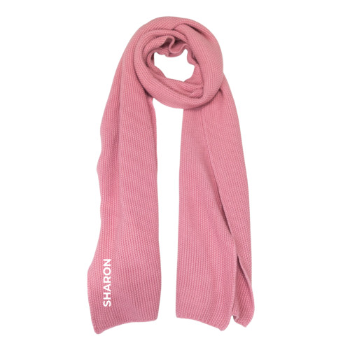 Personalized Organic Cotton Scarf - Pink Personalized Organic Cotton Scarf - Pink