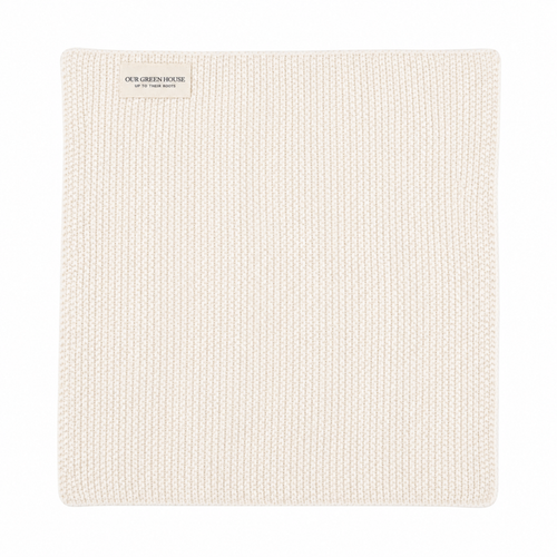 Soft Organic Knit Face Cloth - Ivory