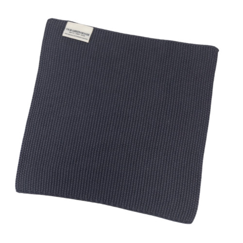 Soft Organic Knit Face Cloth - Slate Soft Organic Knit Face Cloth - Slate