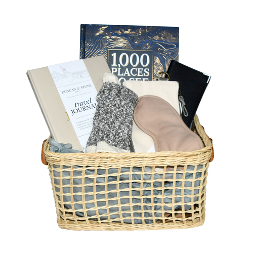 Travel Gift Basket - The World Awaits