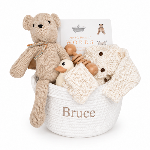 Organic Baby Gift Basket Newborn - Babble On