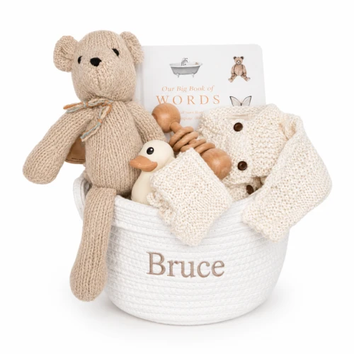 Organic Baby Gift Basket Newborn - Babble On