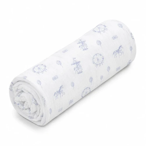 Organic Muslin Swaddle Blanket - Carnival Print