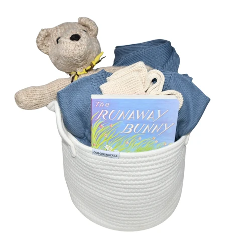 Accolade - Organic Baby Gift Basket Blue Cool
