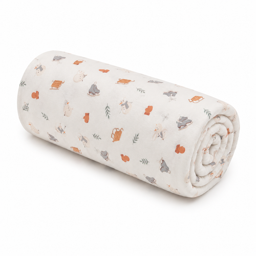 Organic Cotton Swaddle Blanket - Winter Print