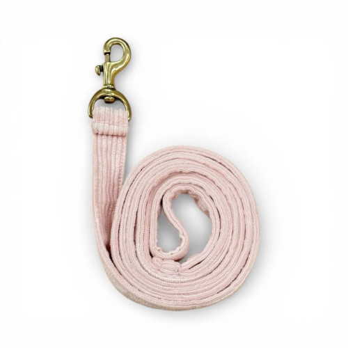 Organic Corduroy Dog Leash - Pink
