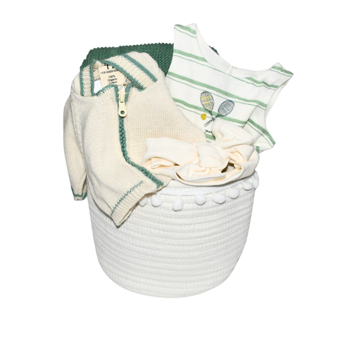 Tennis Baby Gift Basket - Born to Rally