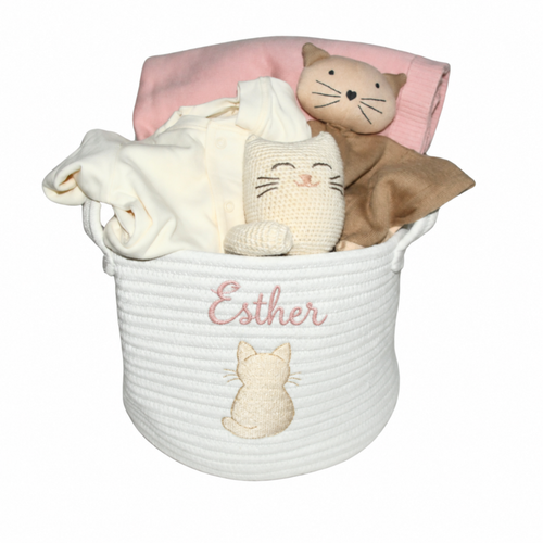 Organic Baby Gift Basket - Pretty Kitty