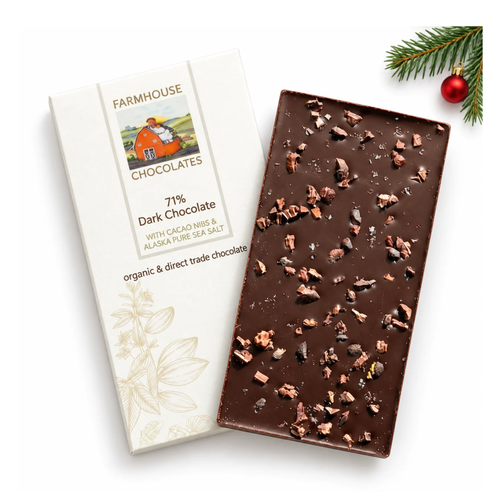 Organic Chocolate Bar - Dark Chocolate with Sea Salt