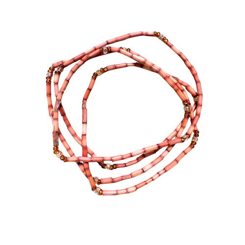 African Jewelry - Zulugrass Rose Pink