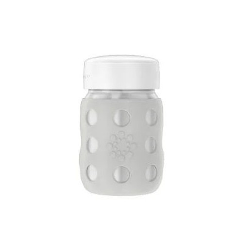 Stainless Steel Baby Bottle with Flat Cap - Grey