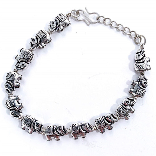 Silver Elephant Bracelets