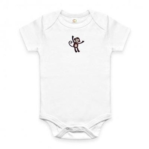 Organic Monkey Onesie - 3-6 Months