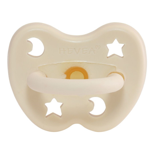 Natural Rubber Pacifier - Round, Milky White, 0-3m