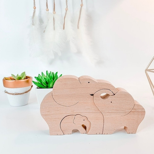 Wooden Toddler Puzzle - Elephant