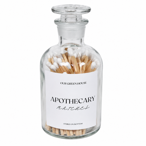 Apothecary Colored Matches - White