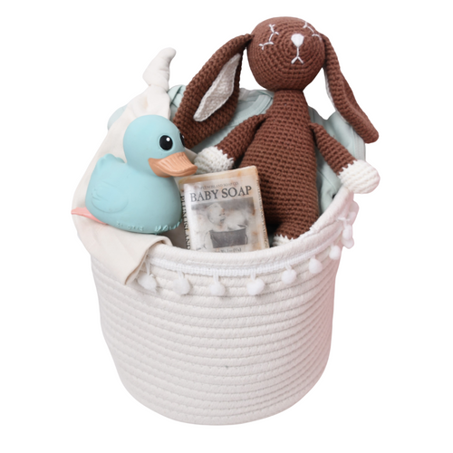 Baby Gift Basket for Boy or Girl - Mint Chocolate