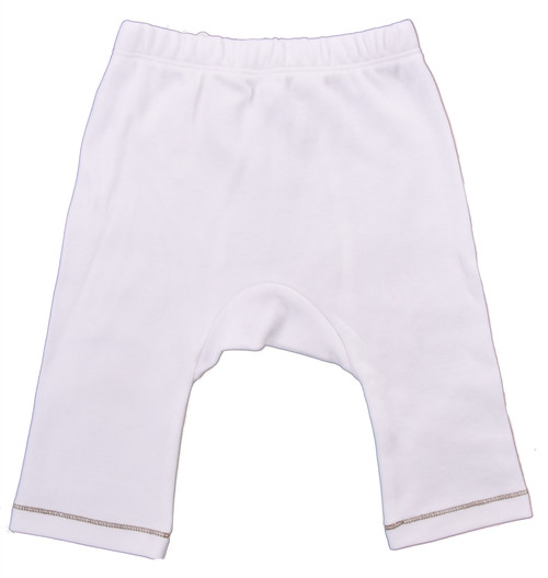 Organic Baby Pants - Brown Stitch - Nb-3m