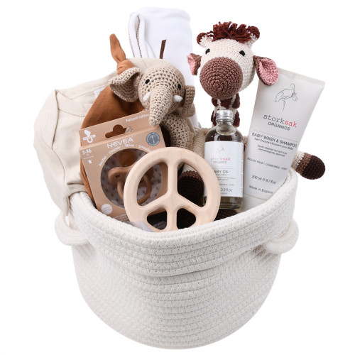 Premium Baby Gift Baskets  Unique Newborn Gifts – Bonjour Baby Baskets -  Luxury Baby Gifts