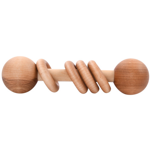 Wooden Baby Rattle - Made in USA  - Organic Finish