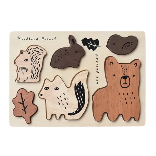 Wooden Tray Puzzle - Woodland