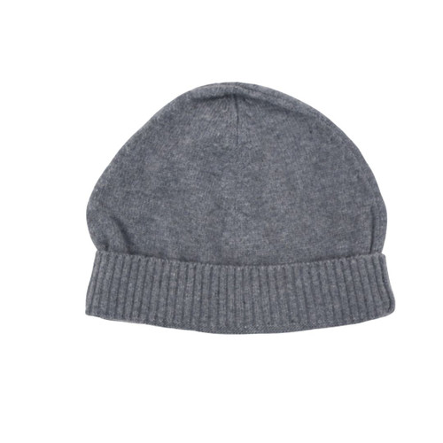 Organic Knit Baby Hat - Charcoal, 0-3m