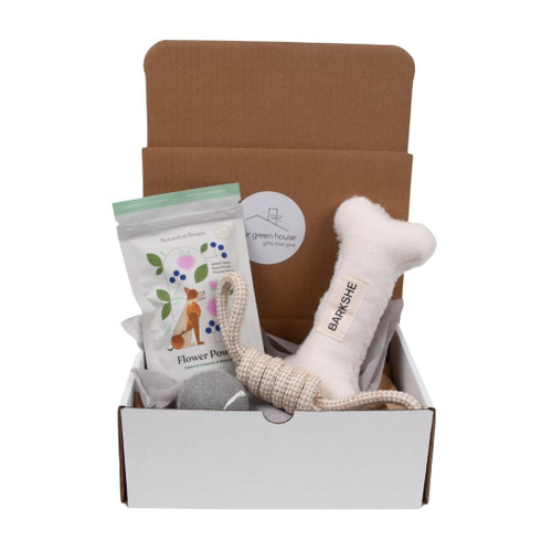 Dog Gift Set - Treats & Toys - Natural