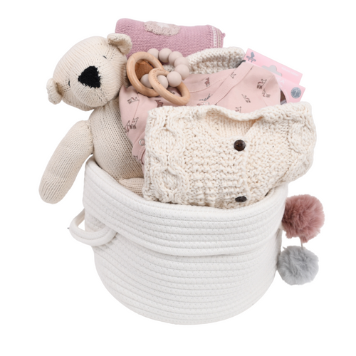 Organic Baby Gift Basket - Always & Forever - Pink
